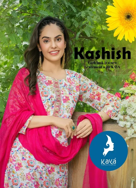 Kashish 14 By Kaya Chanderi Top With Bottom Dupatta Wholesale Suppliers In Mumbai